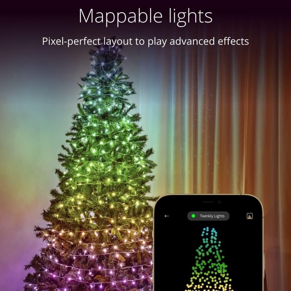 Twinkly RGB Multicolor App Controlled Smart Decorations 250 LED Light String - Picture 3 of 5